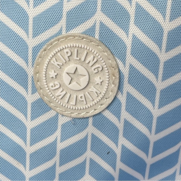 KIPLING Sally Crossbody Bag in Chevron Blue Pool Print - Picture 3 of 11